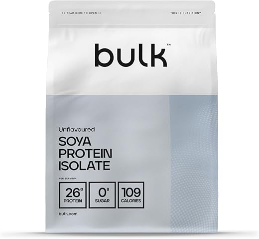 Bulk Soy Protein Isolate 90, Vegan Protein Powder, 1 kg